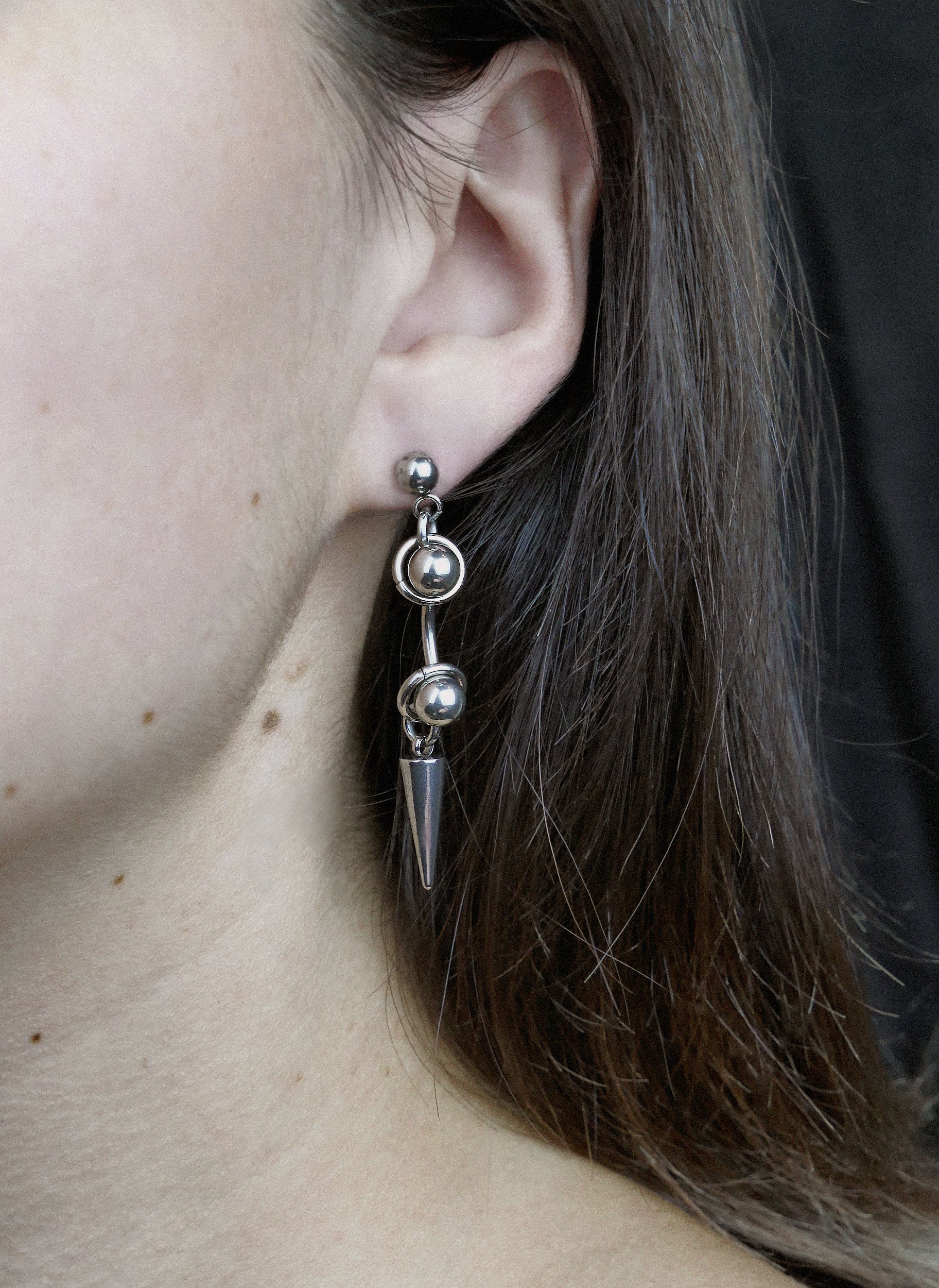 Spike Drop Earrings Version 2