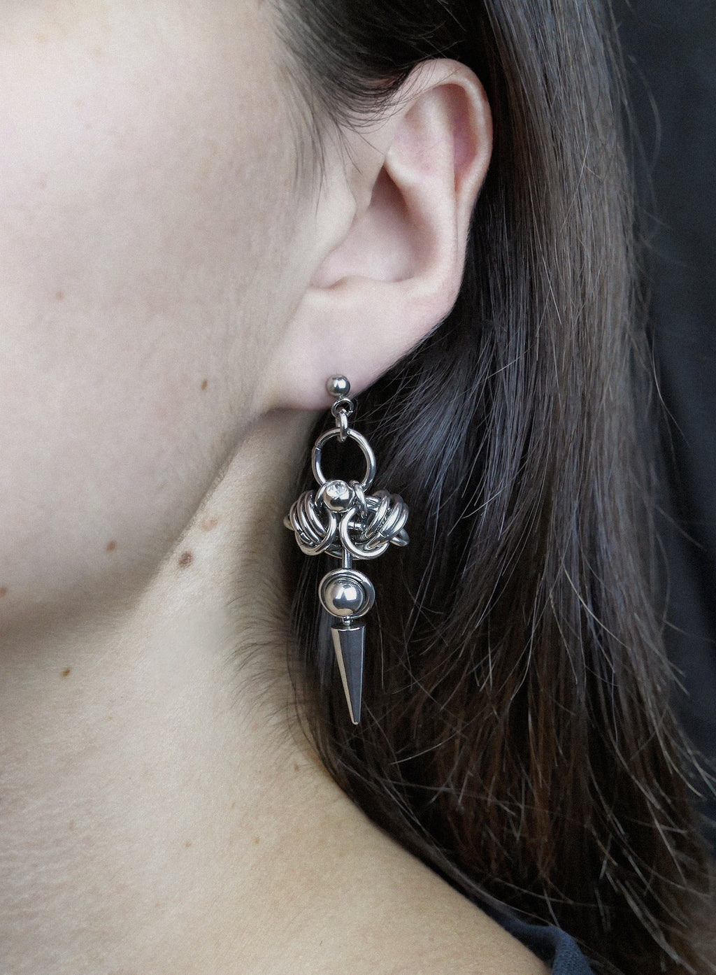 Crystal Spike Earrings