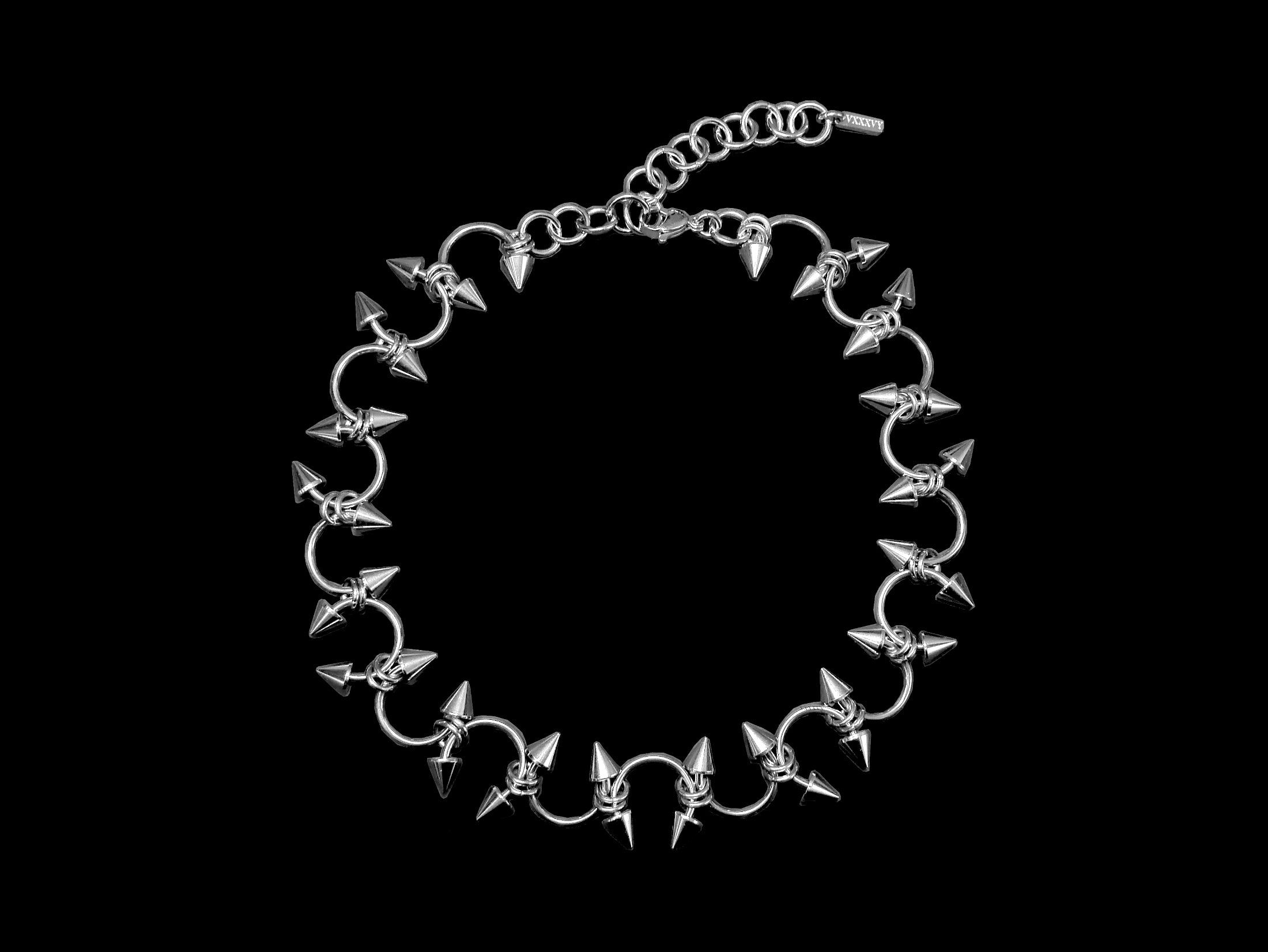 Spikey Circular Barbell Choker