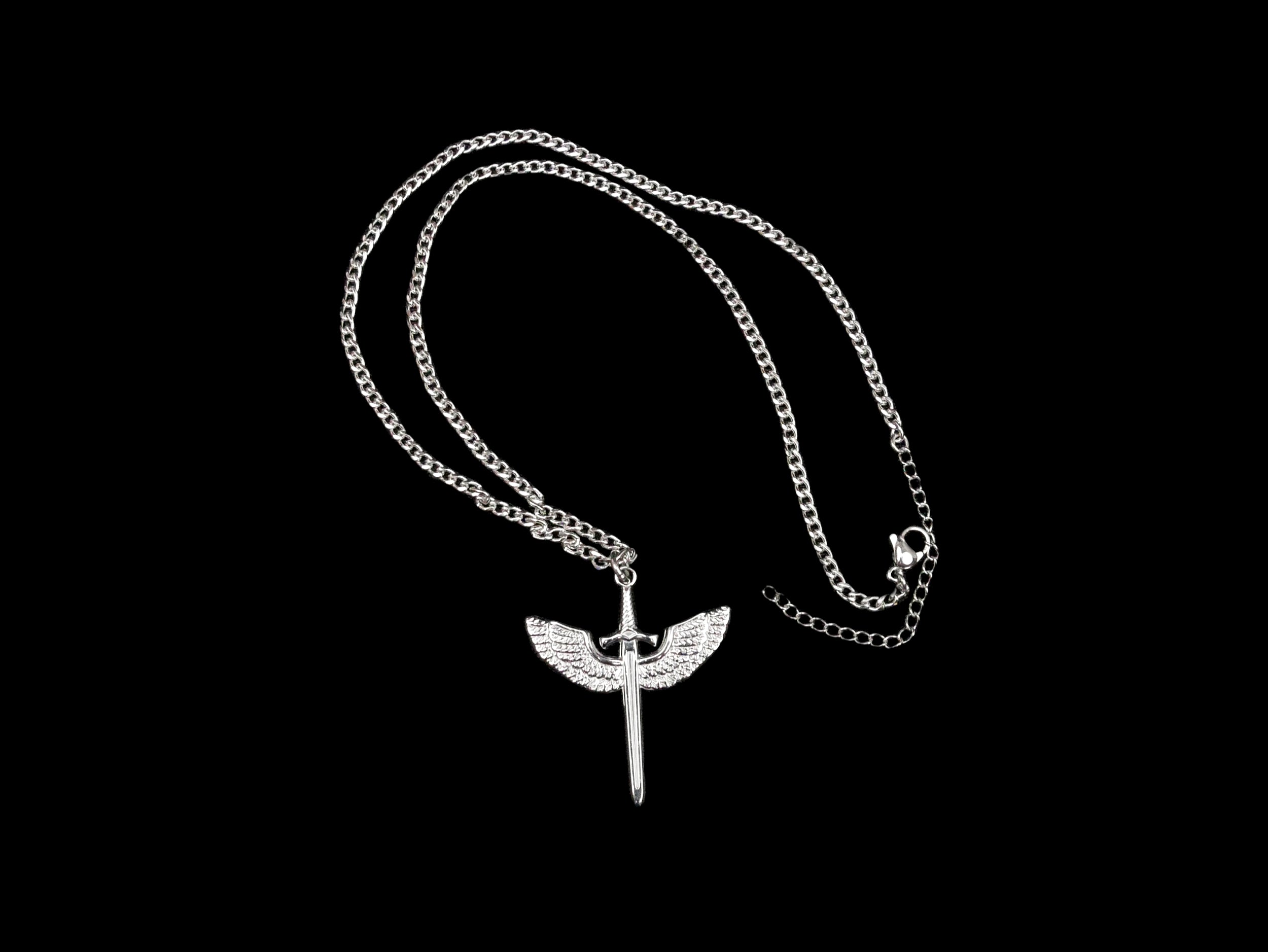 Winged Sword Necklace