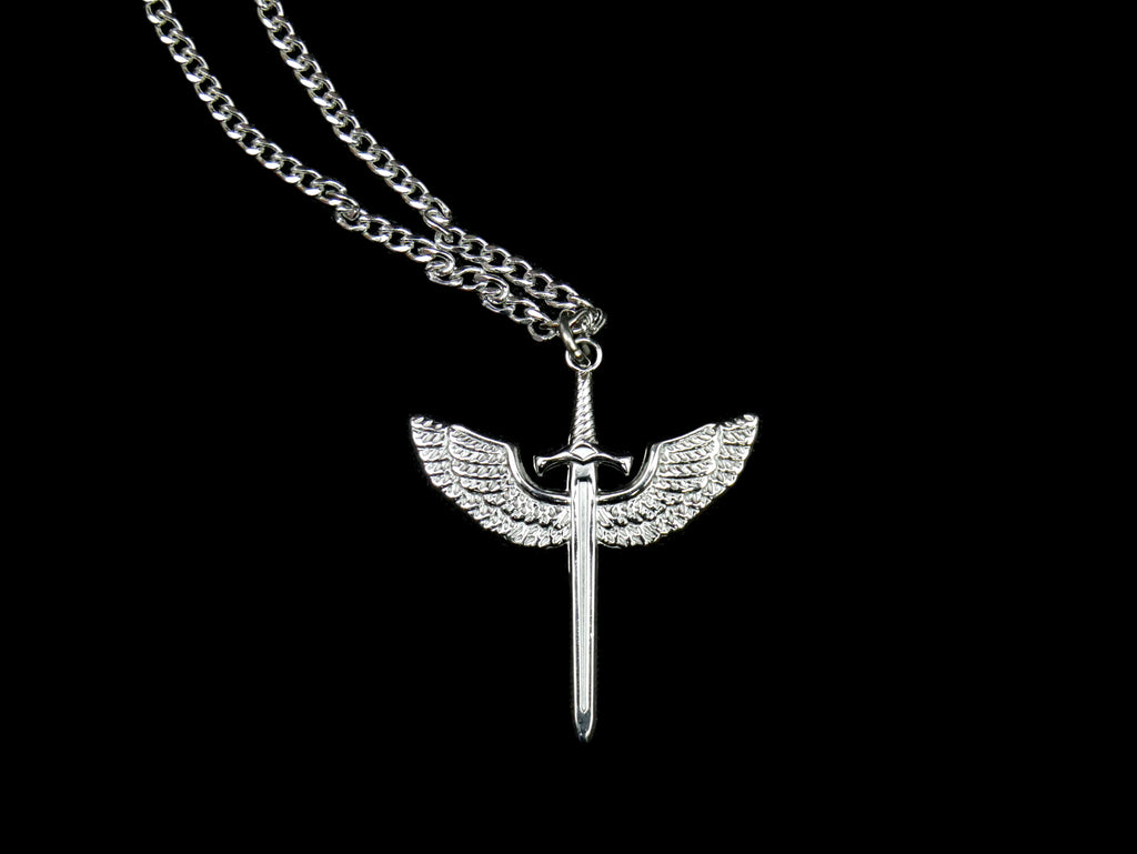 Winged Sword Necklace