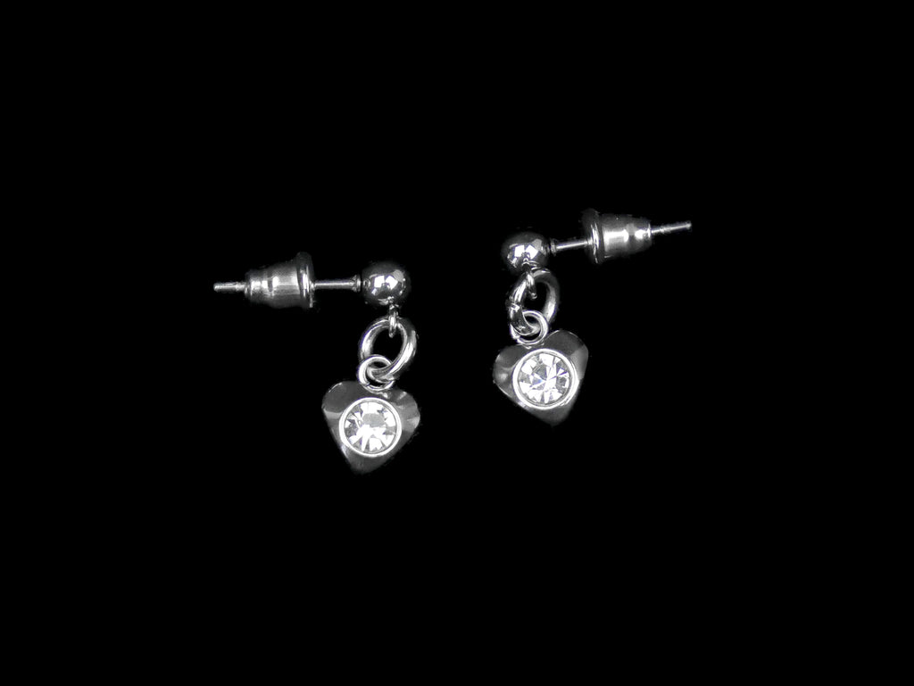 Crystal Heart Earrings