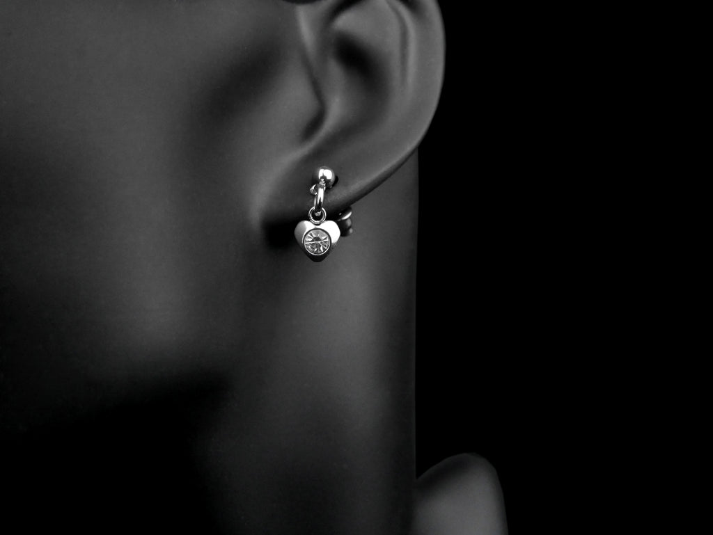 Crystal Heart Earrings