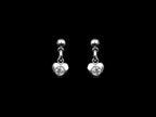 Crystal Heart Earrings