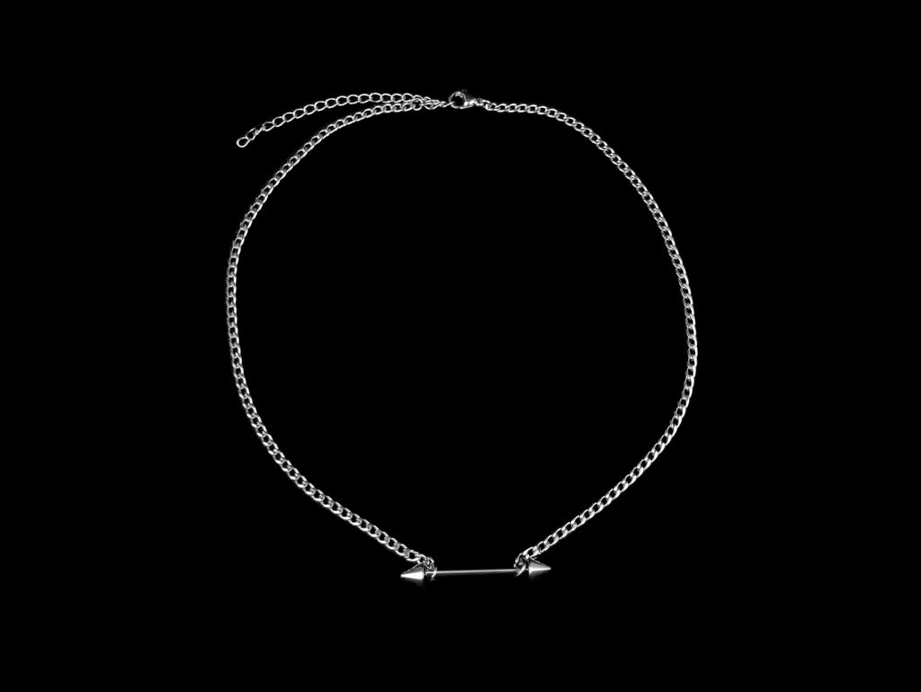 Spikey Barbell Necklace