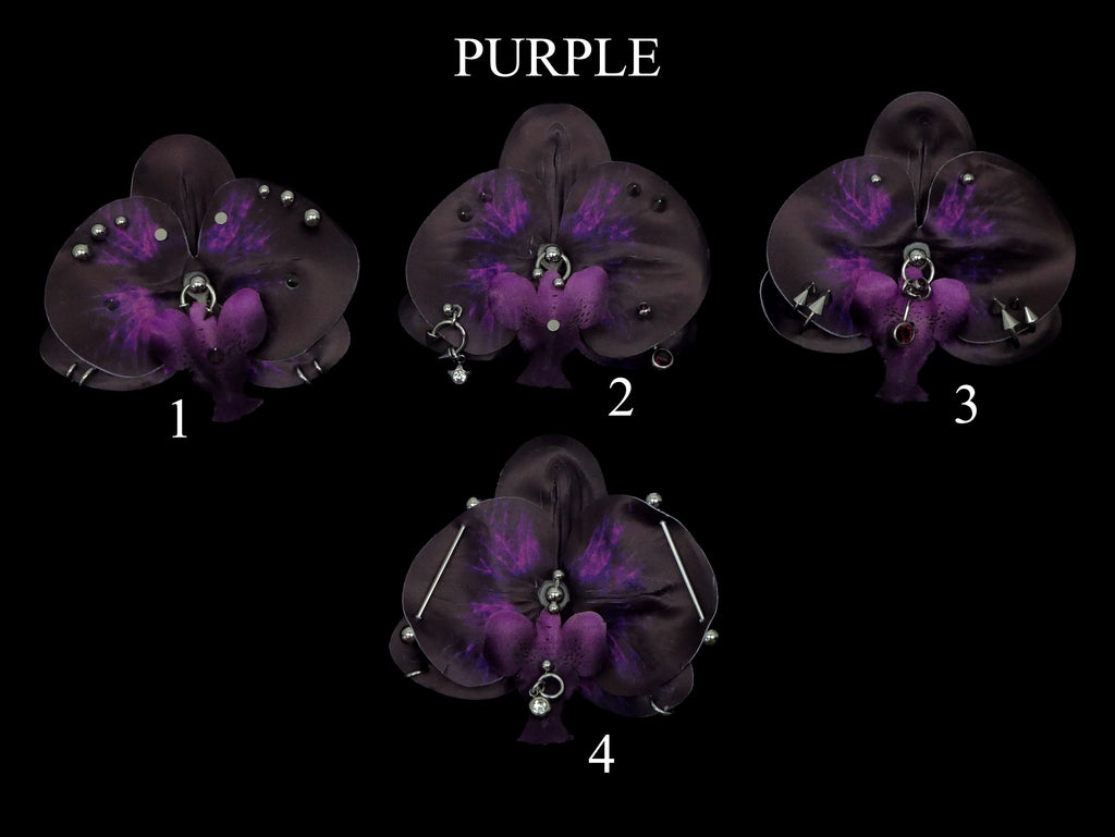 Pierced Orchid Hairclip/Keychain