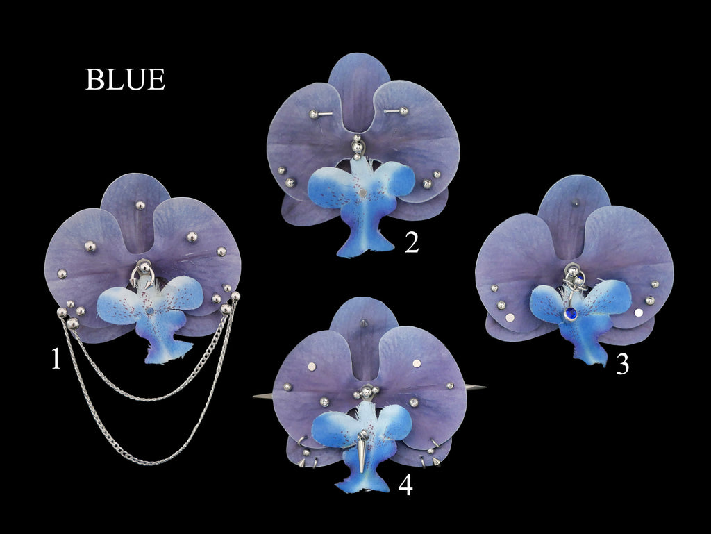 Pierced Orchid Hairclip/Keychain