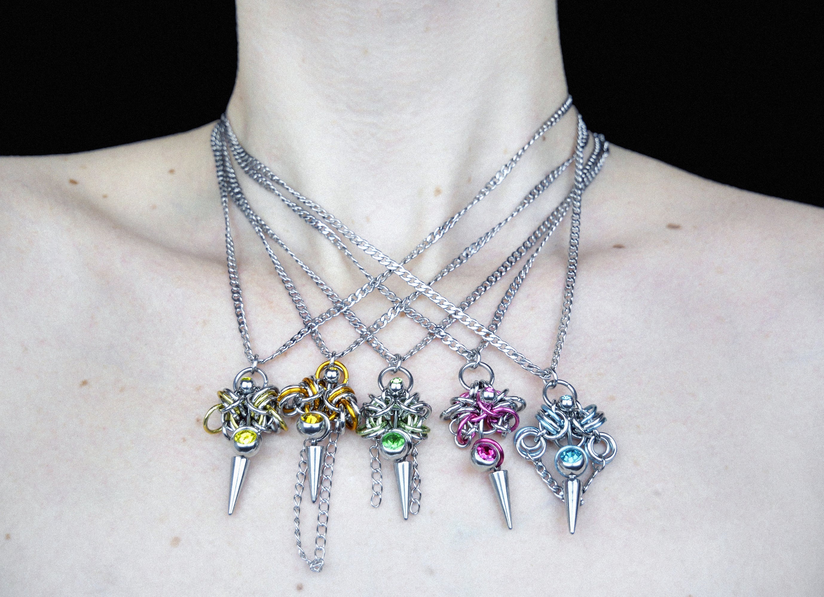 Special Crystal Spike Necklace