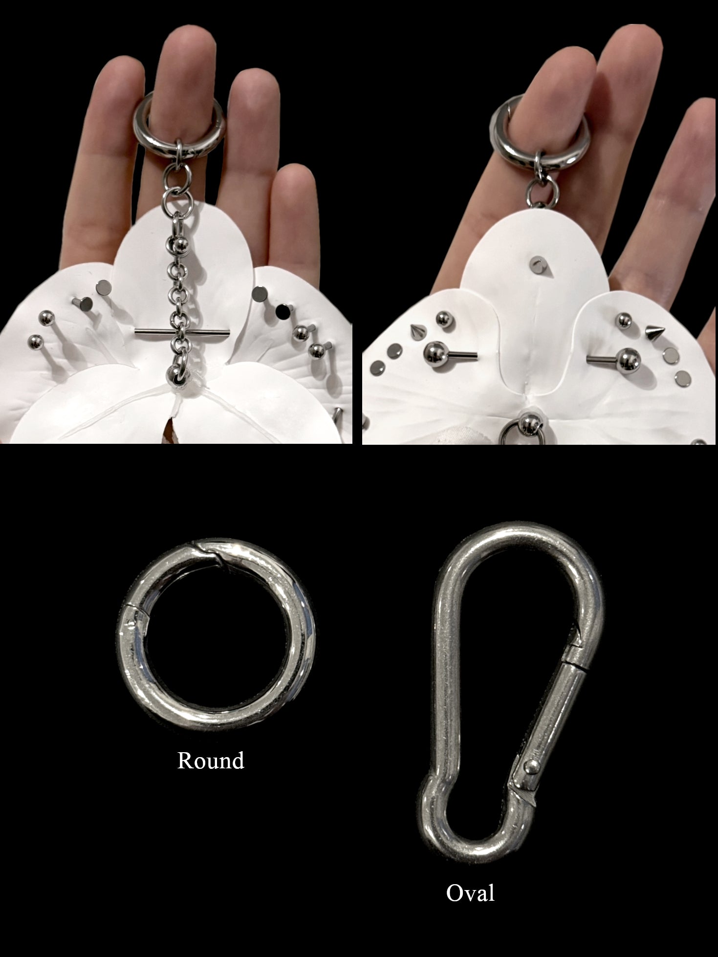 Pierced Orchid Hairclip/Keychain